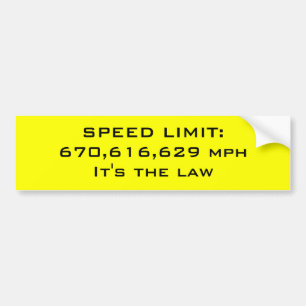 Autocollant De Voiture Limitation de vitesse
