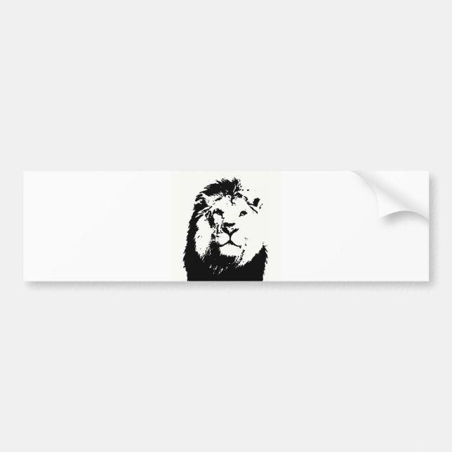 Autocollant De Voiture Lion (Devant)
