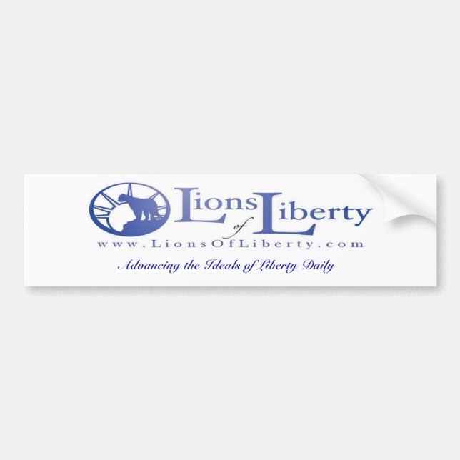 Autocollant De Voiture Lions d'adhésif pour pare-chocs de liberté (Devant)
