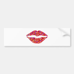 Autocollant De Voiture Lipstick Baisers bumper sticker!