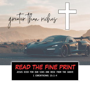 Autocollant De Voiture Lire La Belle Impression Bible Verse Christian