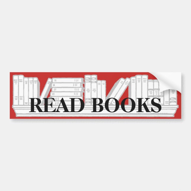 Autocollant De Voiture Lire les livres (Devant)