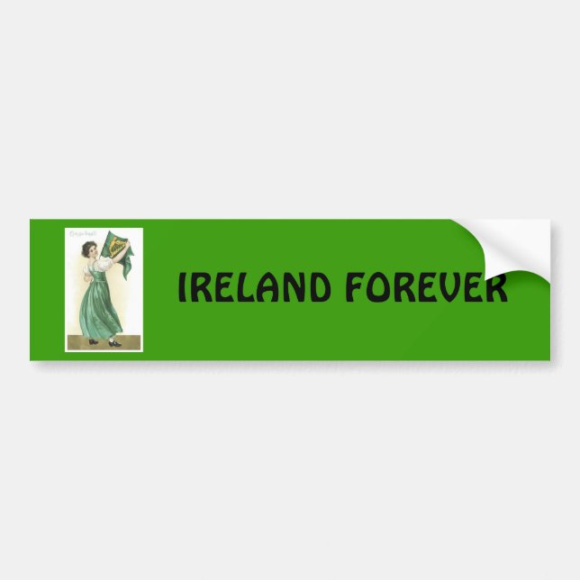 AUTOCOLLANT DE VOITURE L'IRLANDE POUR TOUJOURS (Devant)