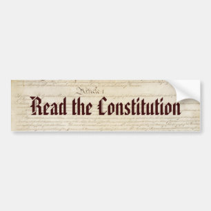Autocollant De Voiture Lisez la constitution