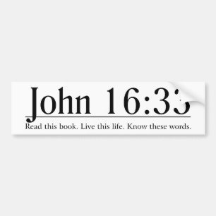 Autocollant De Voiture Lisez le 16h33 de John de bible