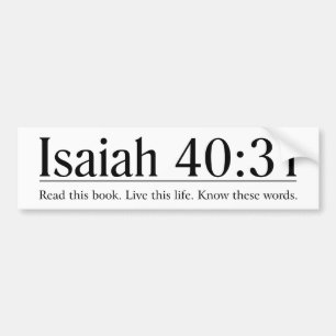 Autocollant De Voiture Lisez le 40:31 d'Isaïe de bible