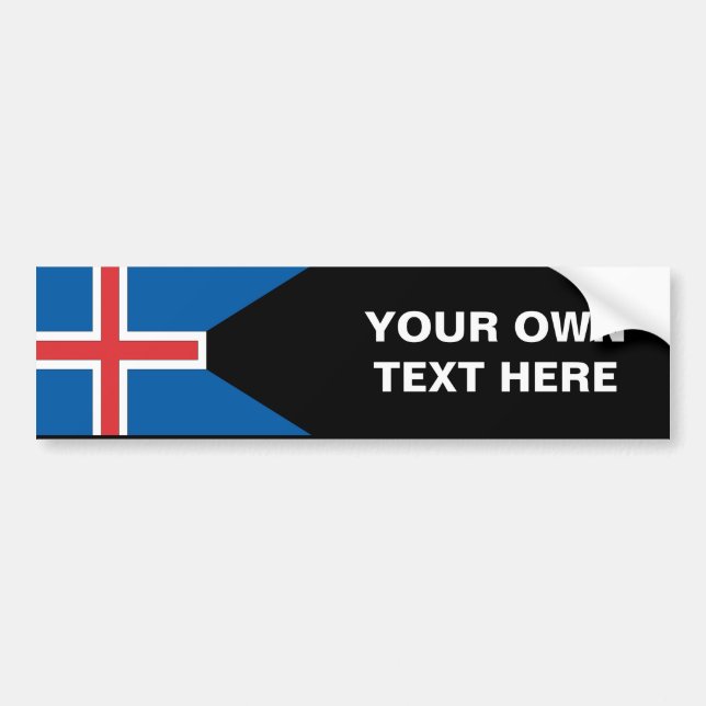Autocollant De Voiture L'Islande (Devant)