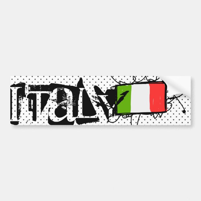 Autocollant De Voiture L'Italie (Devant)