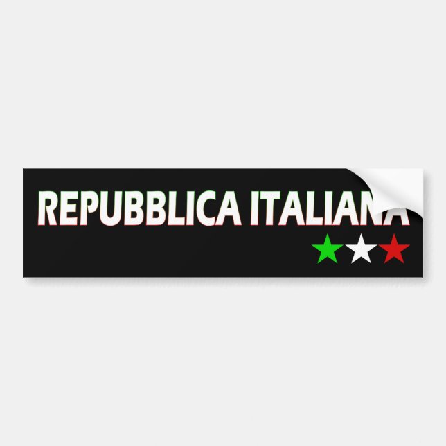 Autocollant De Voiture L'Italie (Devant)
