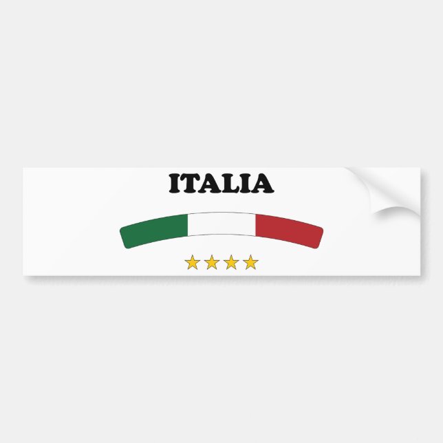 Autocollant De Voiture L'Italie/Italie (Devant)