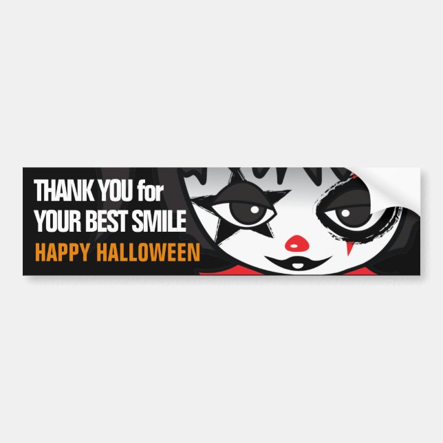 Autocollant De Voiture Little Clown Crime Watch Halloween ver (Devant)