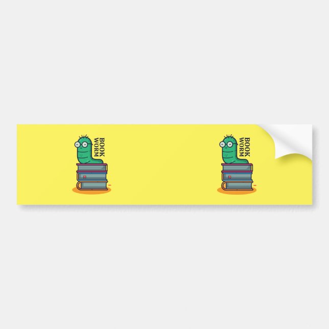 Autocollant De Voiture Livre Worm (Devant)