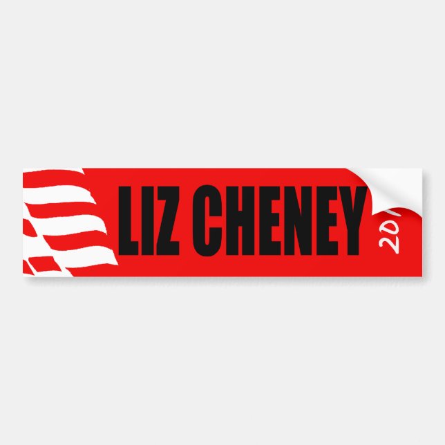 AUTOCOLLANT DE VOITURE LIZ CHENEY (Devant)