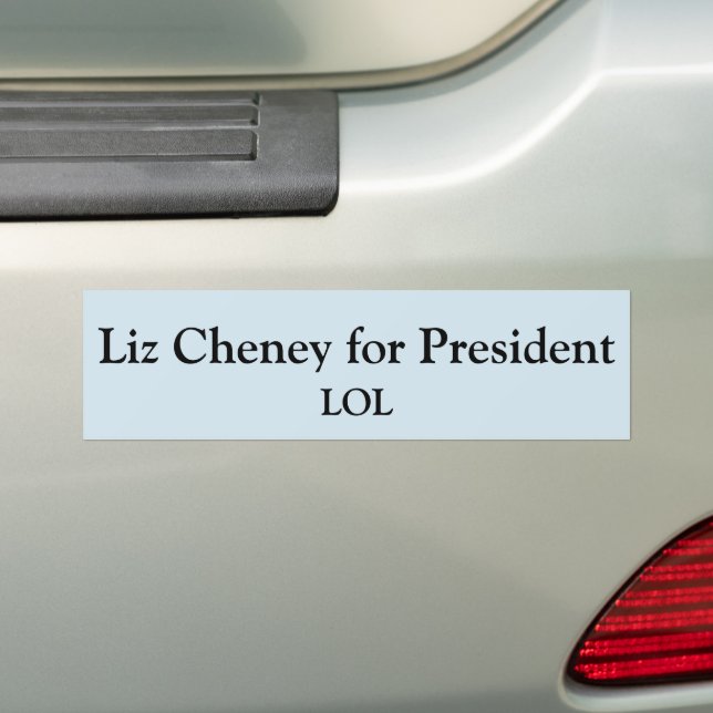 Autocollant De Voiture Liz Cheney pour le président Bumper Sticker (En voiture)
