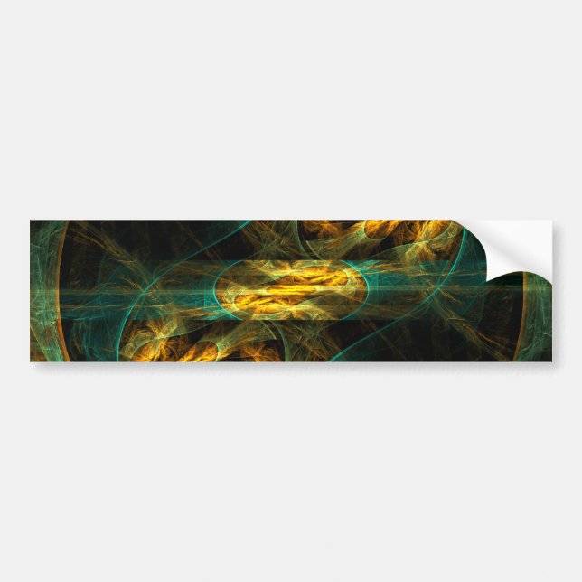 Autocollant De Voiture L'oeil de la Jungle Sticker Abstrait Art Bumper (Devant)