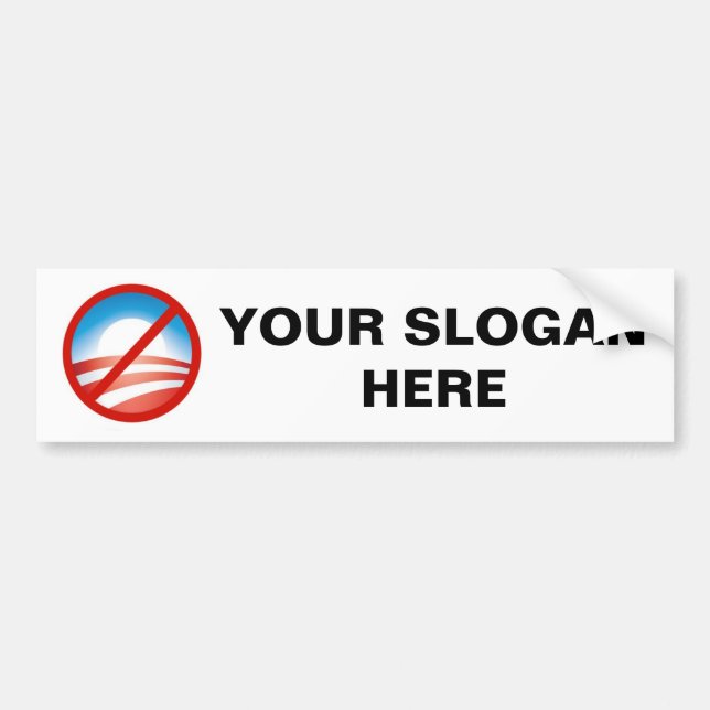 Autocollant De Voiture Logo d'Anti-Obama (Devant)