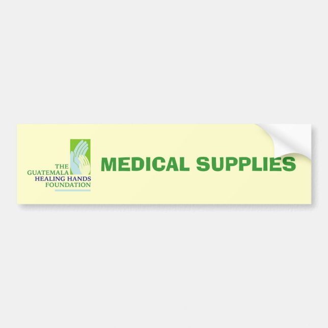Autocollant De Voiture Logo de GHHF, FOURNITURES MÉDICALES (Devant)