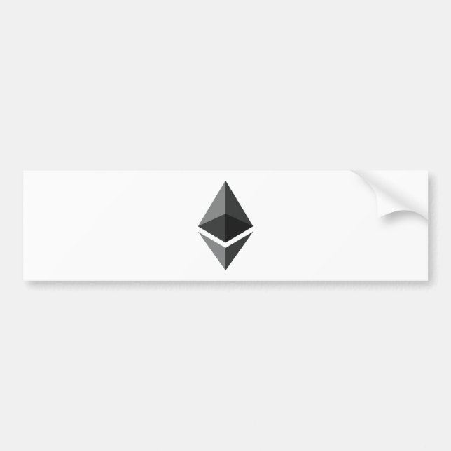 Autocollant De Voiture Logo de l'Ethereum uniquement (Devant)