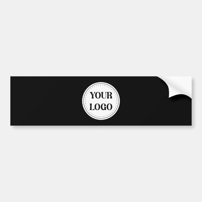 Autocollant De Voiture Logo de marque noire | Entreprise (Devant)