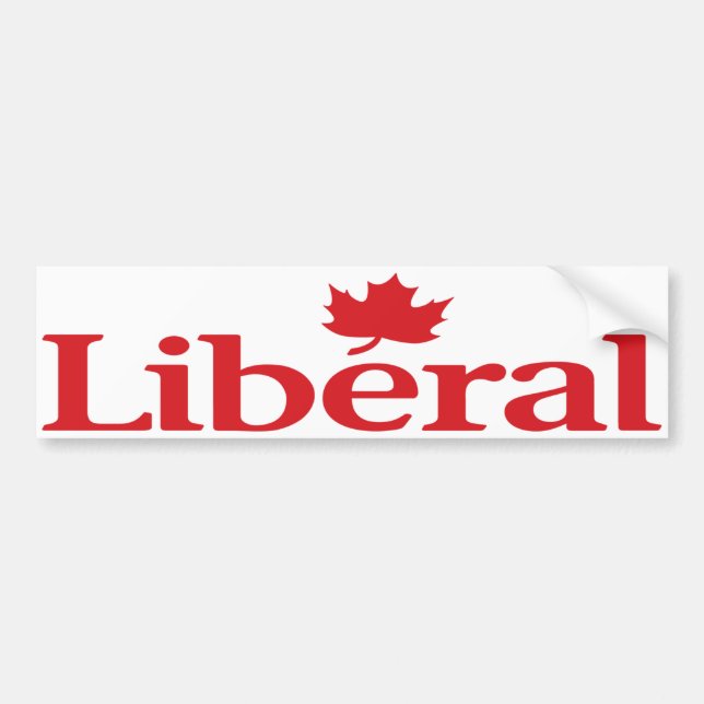 Autocollant De Voiture Logo de parti libéral (Devant)