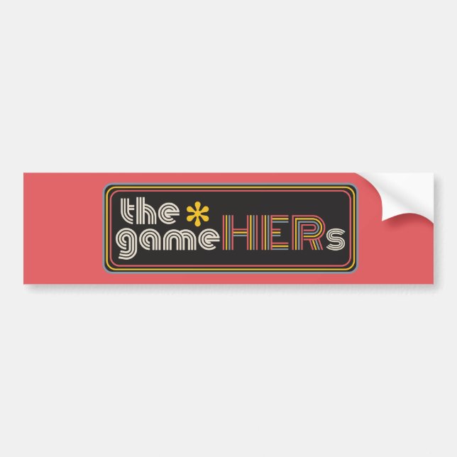 Autocollant De Voiture Logo horizontal*gameHERs (Devant)