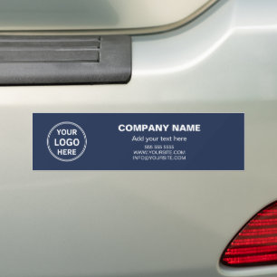 Autocollant De Voiture Logo personnalisé bleu marine Entreprise professio