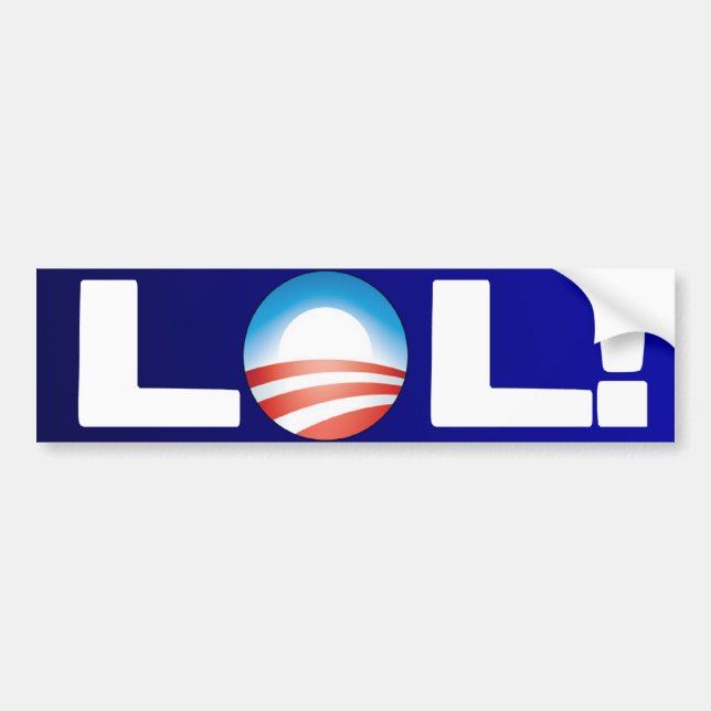 Autocollant De Voiture LOL anti Obama (Devant)