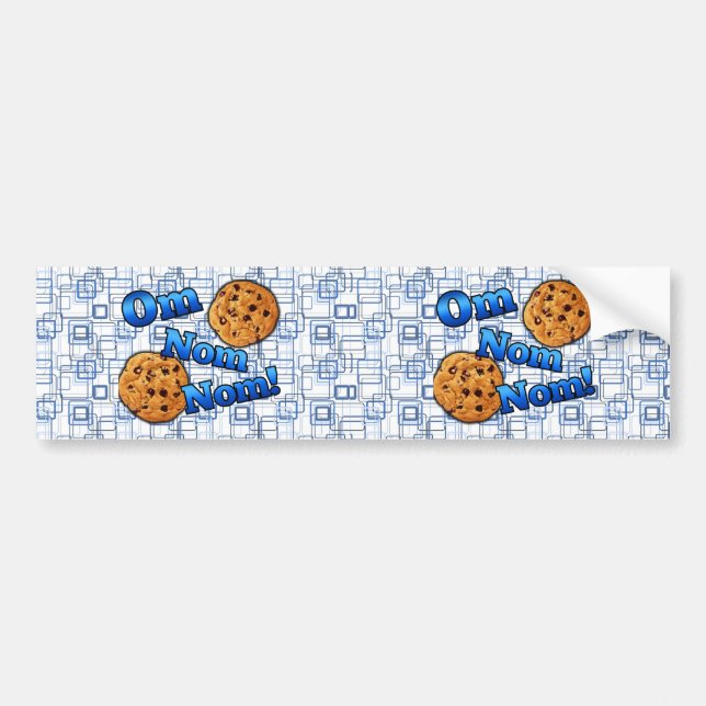 Autocollant De Voiture L'OM Nom Nom, biscuits d'amour de Meme (Devant)