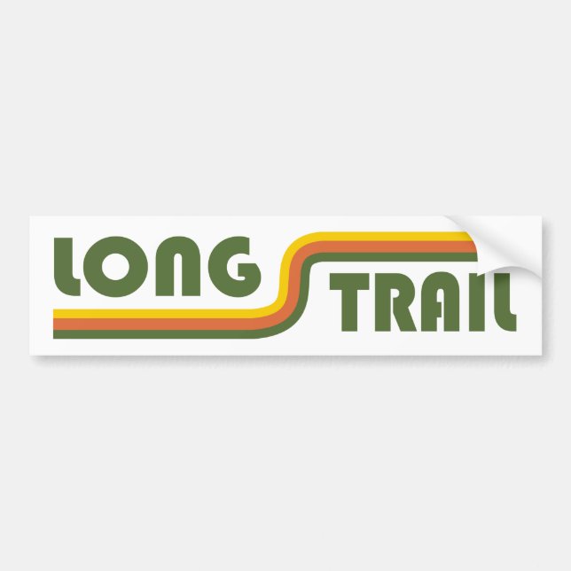 Autocollant De Voiture Long Trail Vermont (Devant)