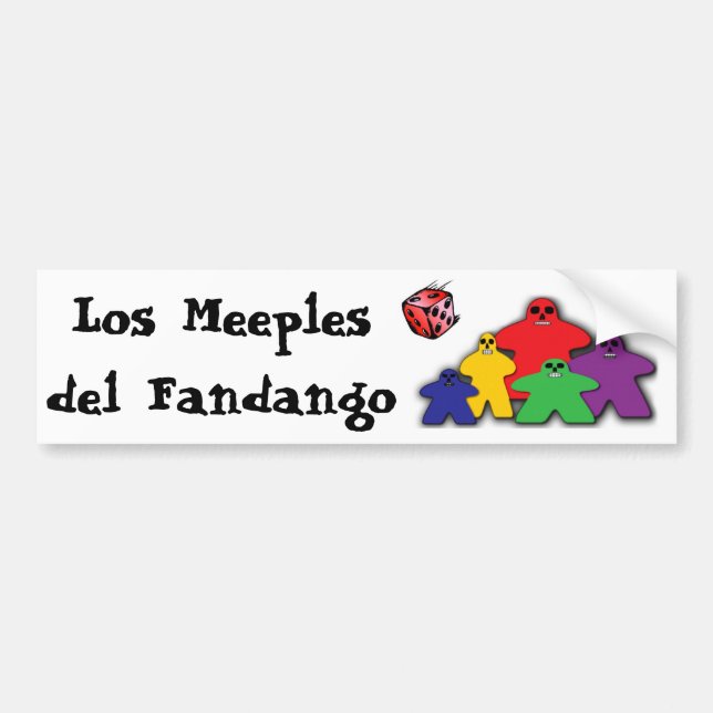 Autocollant De Voiture Los Meeples del Fandango (Devant)