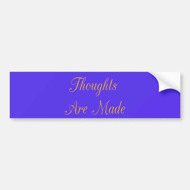 Autocollant De Voiture Love Create Your Own Good Thoughts (Devant)