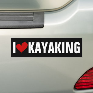 AUTOCOLLANT DE VOITURE LOVE KAYAKING