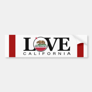 Autocollant De Voiture LOVE San Francisco Bumper Sticker