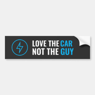Autocollant De Voiture Love the Car, Not the Guy Regret Tesla Car Sticker