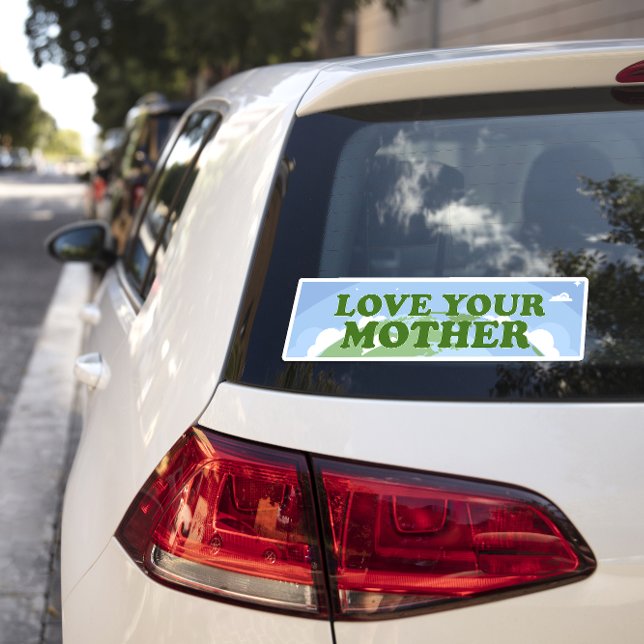 Autocollant De Voiture Love Your Mother Jour des terres Planet De l'envir (Créateur téléchargé)
