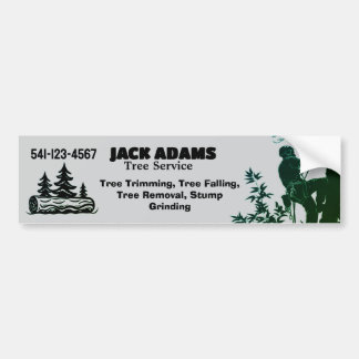 Autocollant De Voiture Lumberjack Tree Service Business Card