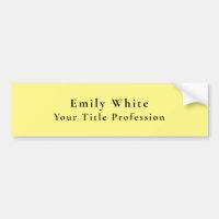 Lumière Jaune Plaine Élégant Professionnel Moderne