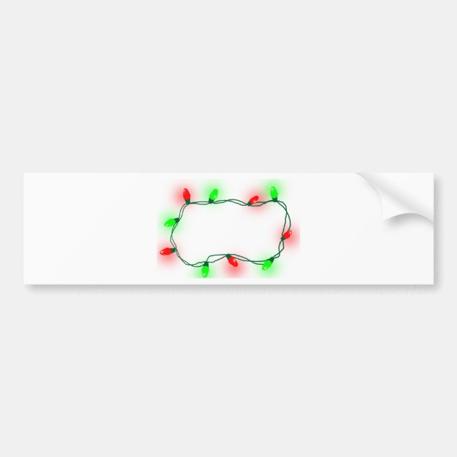 Autocollant De Voiture Lumières de Noël (Devant)