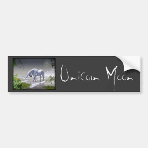 Autocollant De Voiture Lune de licorne
