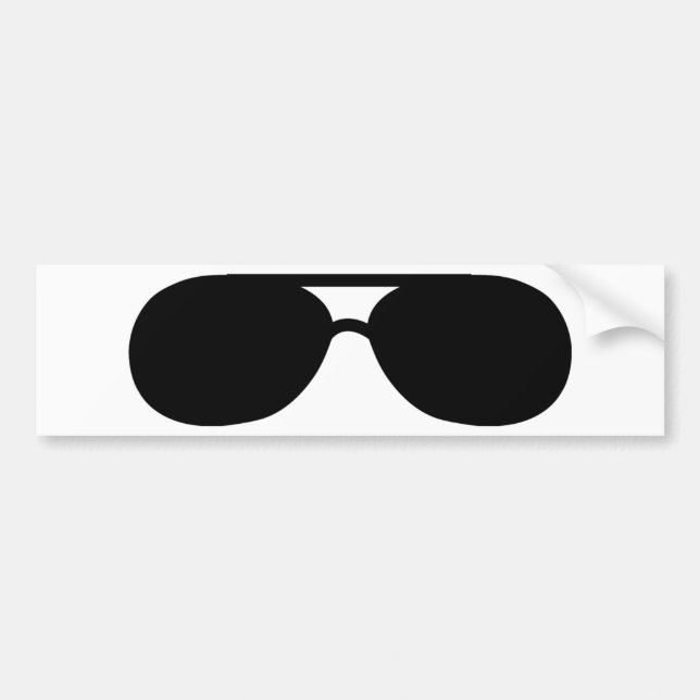 Autocollant De Voiture lunettes de soleil de provocation (Devant)