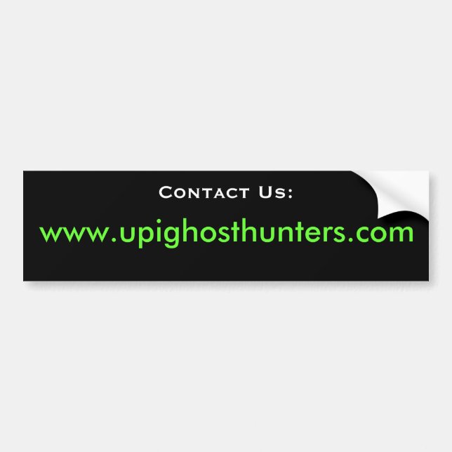 Autocollant De Voiture L'UPI nous contactent adhésif pour pare-chocs (Devant)