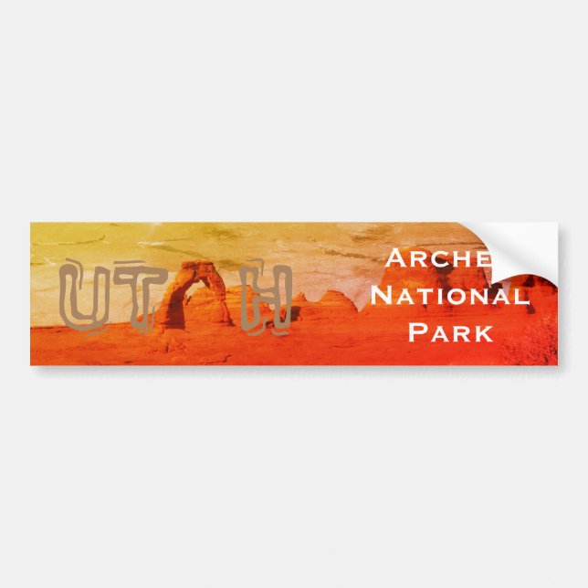 Autocollant De Voiture L'UTAH, parc national de voûtes (Devant)