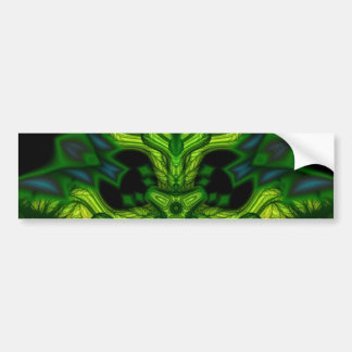 Autocollant De Voiture Lutin d'homme vert - masque d'émeraude et d'or
