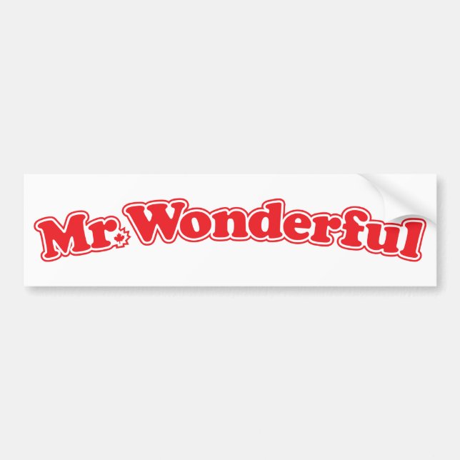 Autocollant De Voiture M. Wonderful (Devant)