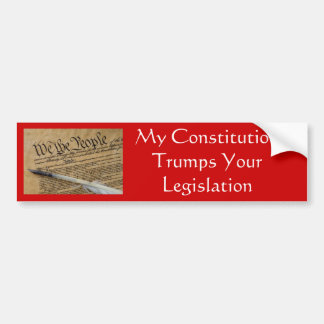 Autocollant De Voiture Ma constitution Trumps votre législation