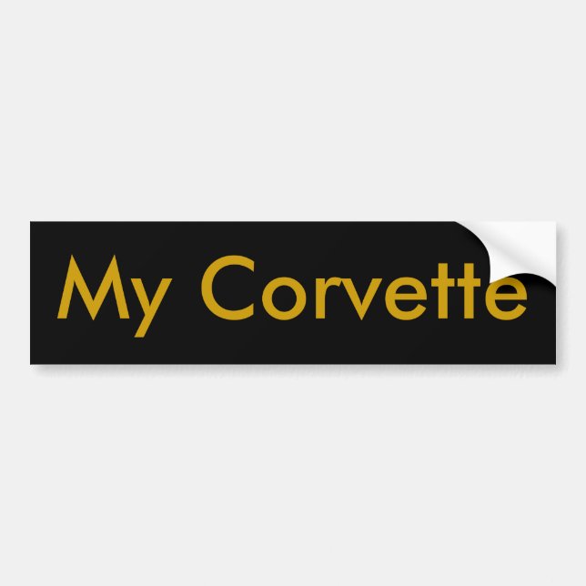 Autocollant De Voiture Ma Corvette (Devant)