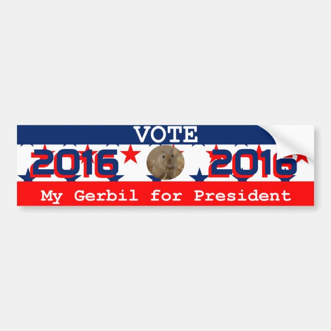 Autocollant De Voiture Ma gerbille pour le Président adhésif pour (Devant)