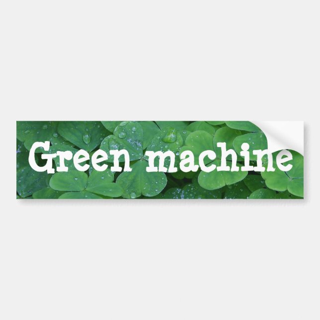 Autocollant De Voiture Machine verte (Devant)