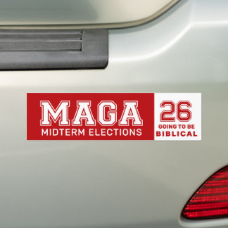 Autocollant De Voiture MAGA 2026 Midterms