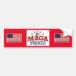 Autocollant De Voiture MAGA Fière